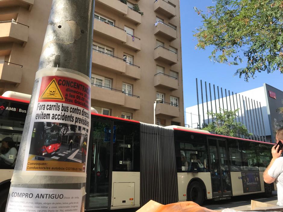 Uno de los carteles que anuncia la concentración