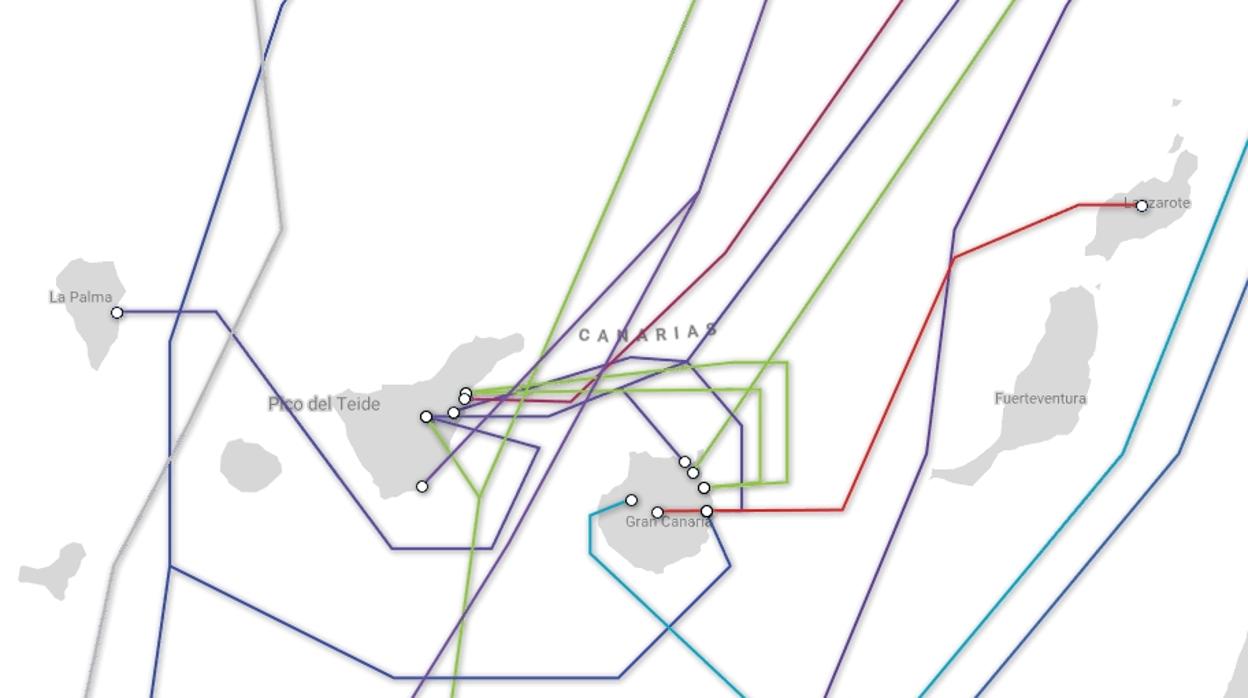 Por estas redes submarinas transitan tus WhatsApp en Canarias