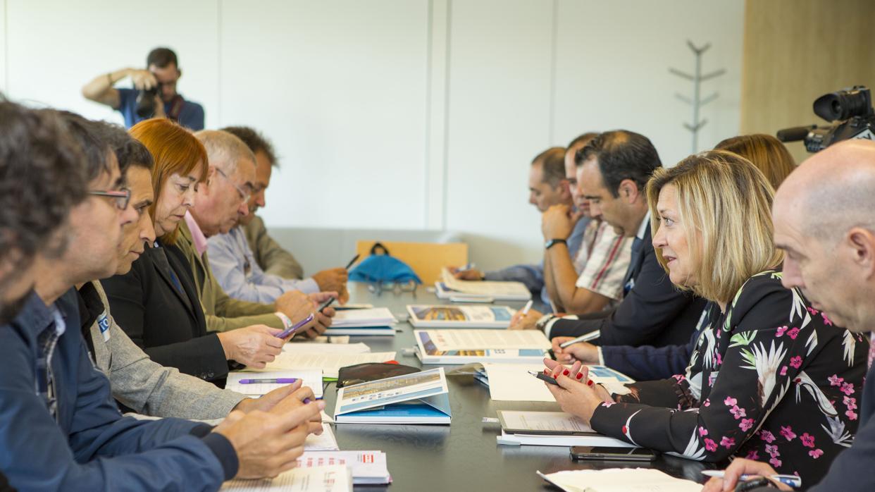 Del Olmo se reúne con la Confederación Europea de Sindicatos (CESE), representantes de la Fundación Anclaje y el Comité de Empresa de Vestas