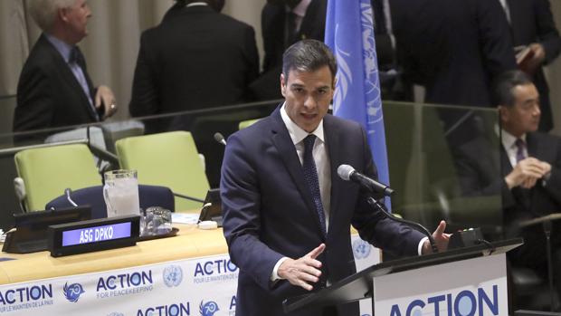 Pedro Sánchez presume en Nueva York de un Gobierno «fuerte»: «Voy a aguantar hasta 2020»