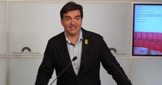 El líder de ERC en el Parlament, Sergi Sabrià