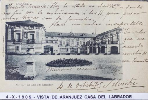 Postal de Aranjuez, de 1905