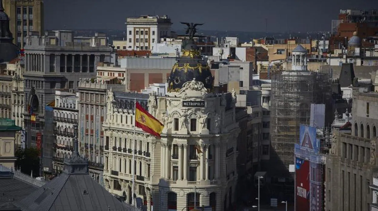 Vistas de la Gran Vía, uno de los principales ejes incluidos dentro de Madrid Central
