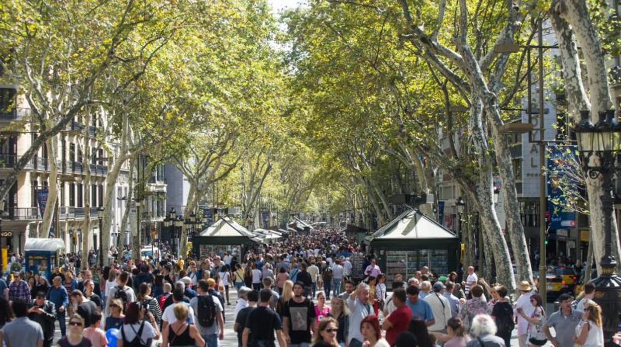 Vista de La Rambla de Barcelona