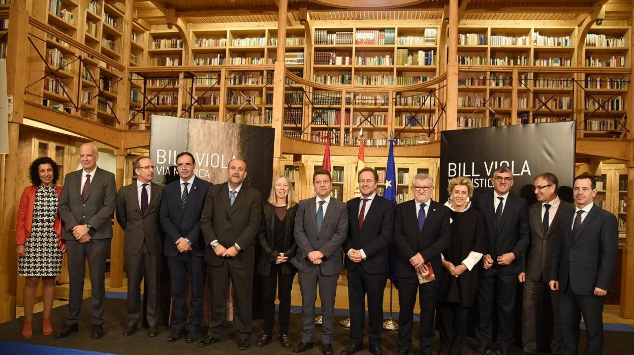 Emiliano García-Page, este jueves en Cuenca durante la inauguración de la exposición «Vía Mística»