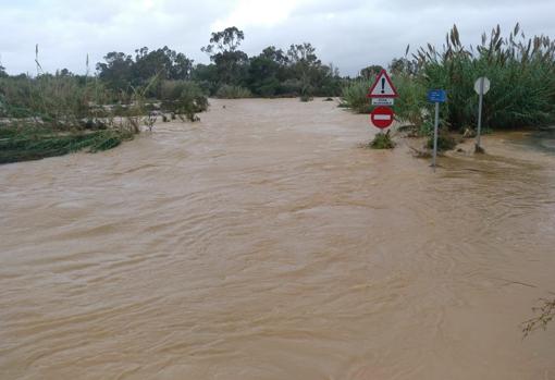 Imagen tomada en Alcocebre tras las lluvias