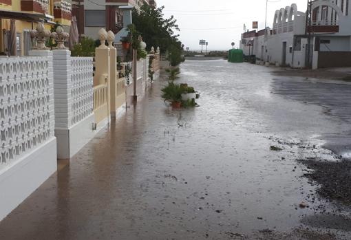 Zona de casas próximas a la playa de Almenara