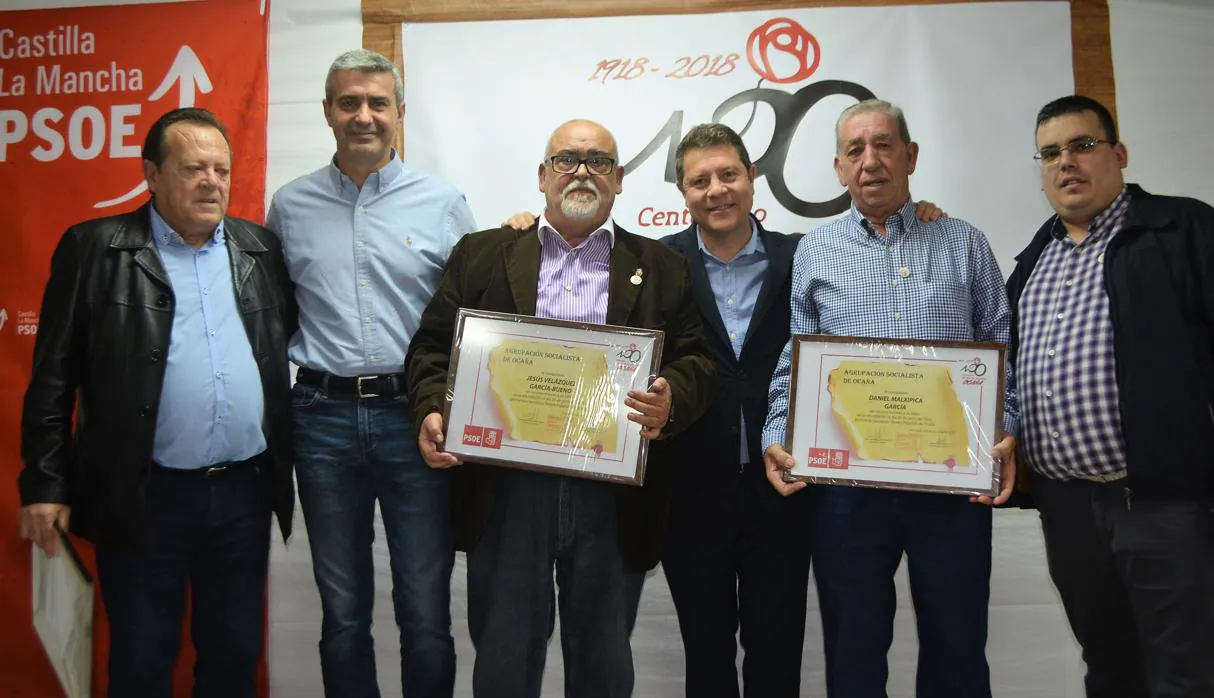 García-Page y Gutiérrez con tres refundadores del partido en Ocaña