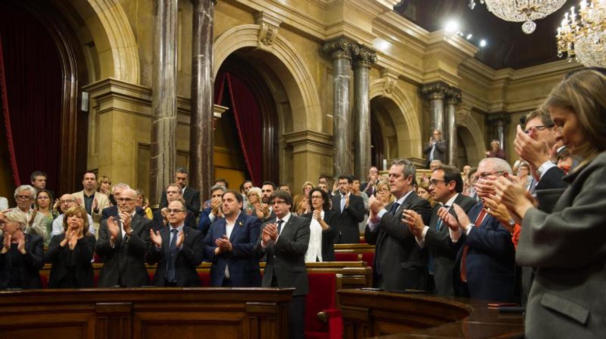 Un instante del pleno en el que se votó la declaración