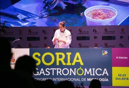 La cocinera soriana y estrella Michelín, Elena Lucas participa en el VI Congreso Internacional de Micología 'Soria Gastronómica'