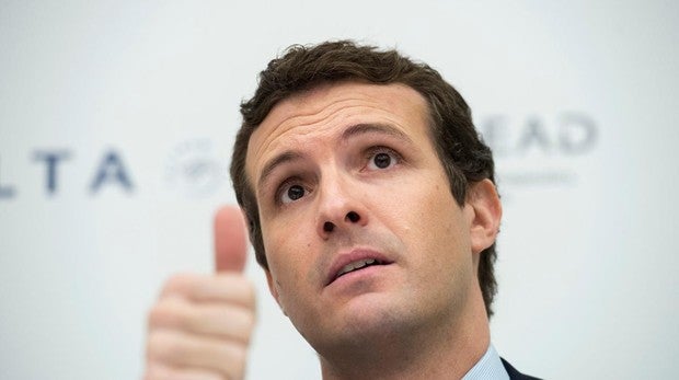 Pablo Casado: «¿Por qué Sánchez no rompe con Puigdemont, Torra y Otegui?»