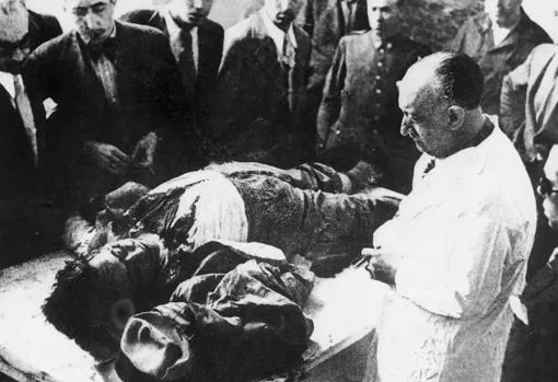 El cadáver de Calvo Sotelo, en la morgue