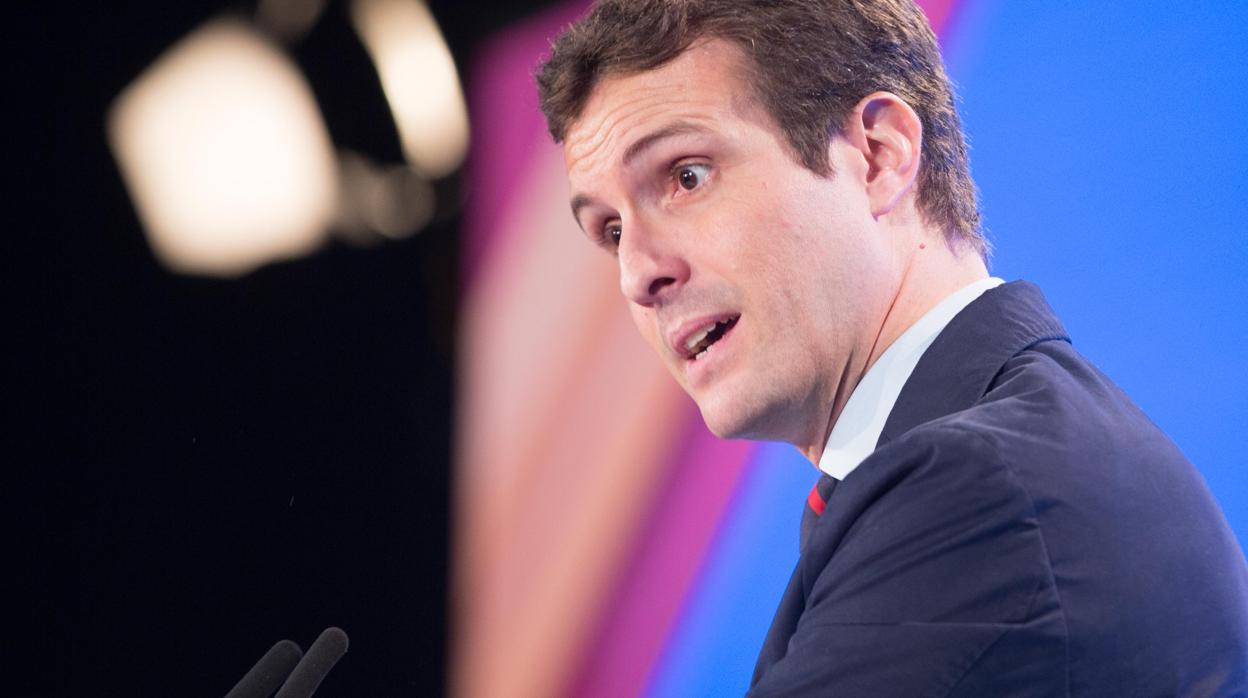 El líder del Partido Popular, Pablo Casado