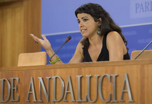 Teresa Rodríguez, candidata de Podemos y enfrentada a Pablo Iglesias dentro del partido