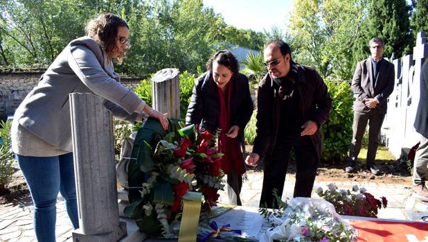 La ministra Valerio, en el homenaje a las víctimas de la guerra civil y la dictadura