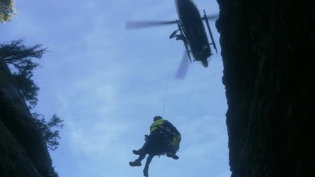 Angustioso rescate de tres catalanes atrapados más de 17 horas en un barranco del Pirineo aragonés