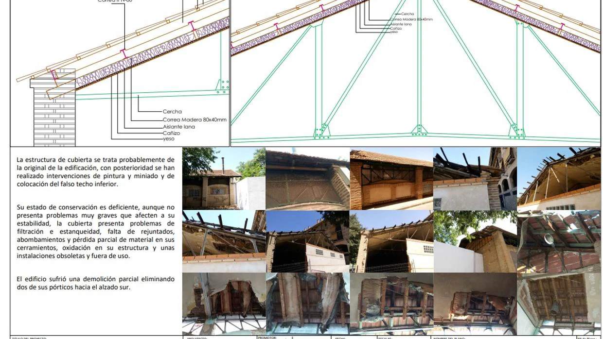 El Ayuntamiento licita las obras de la cubierta para evitar la ruina del pabellón de San Lázaro