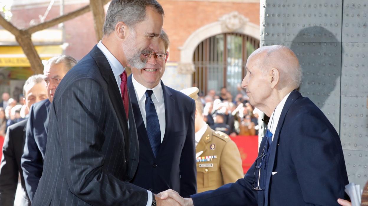 El rey don Felipe, en los premios Jaime I celebrados este miércoles en Valencia