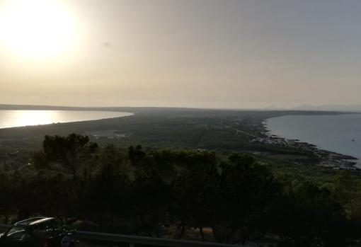 Vista panorámica de la isla de Formentera