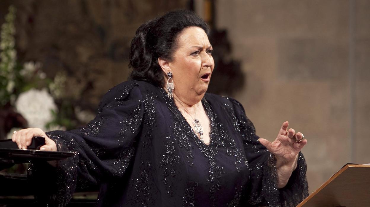 Montserrat Caballé, durante una actuación en Peralada