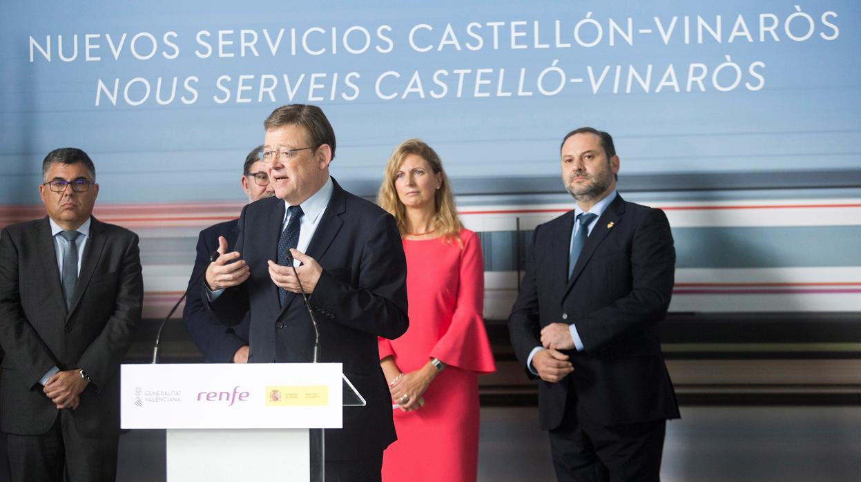 Ximo Puig presenta este lunes la ampliación de la oferta de trenes entre Castellón y Vinaroz