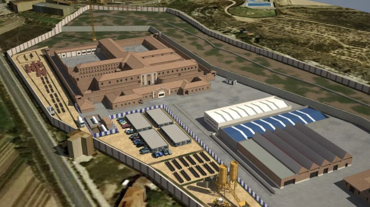 Imagen virtual de la remodelada cárcel de Teruel, tal y como quedó proyectada