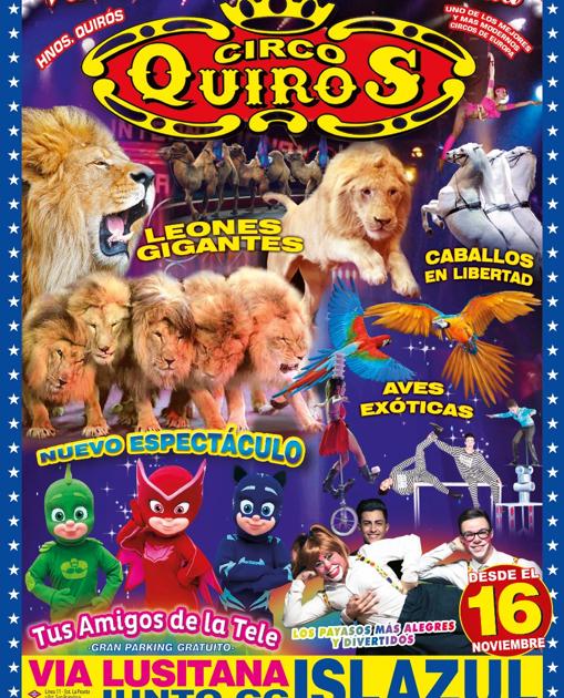 Cartel promocional del circo