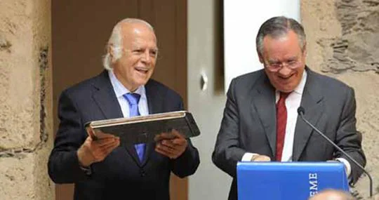 Julio Caubín con el quef uese presidente de Mapfre José Manuel Martínez