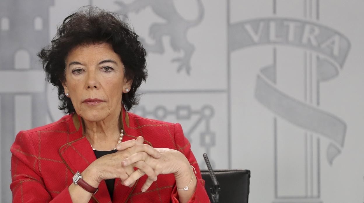 Isabel Celaá, portavoz del Gobierno