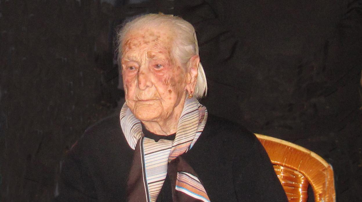 Teófila Gutiérrez el día de su 110 aniversario