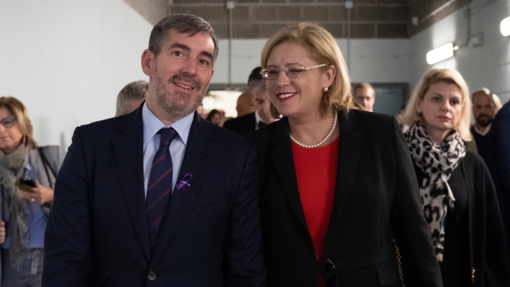 Fernando Clavijo y Corina Cretu