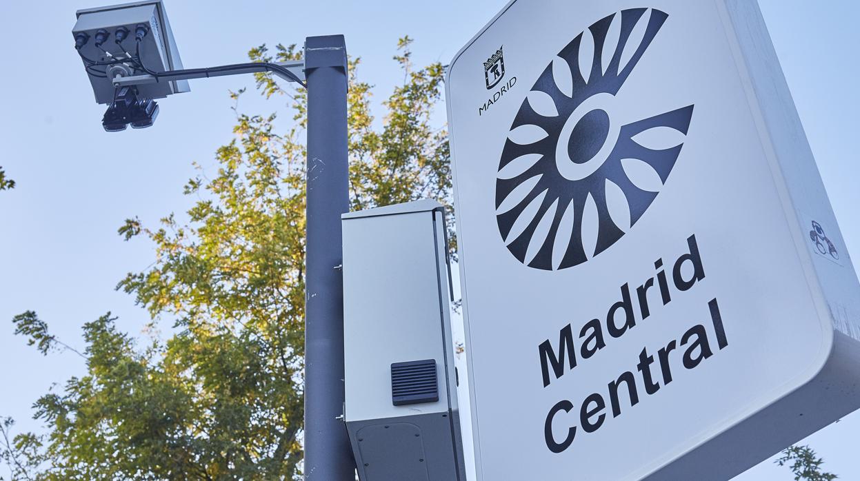 Señal informativa de Madrid Central