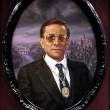 Retrato del doctor San Román realizado por el pintor Juan José Morera Garrido en 1986, el cual forma parte de la galería de directores de la Real Academia toledana