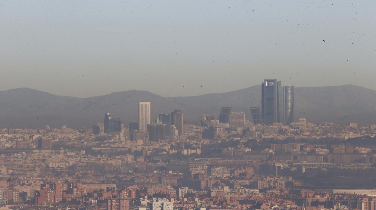 Contaminación sobre Madrid