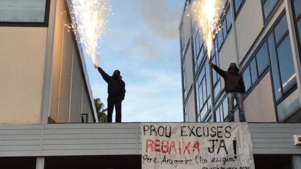 Segundo día de huelga estudiantil contra el gobierno de Quim Torra