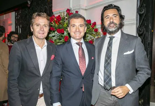 Los empresarios David Escolá, Bruno Rubio y Mario Mariner