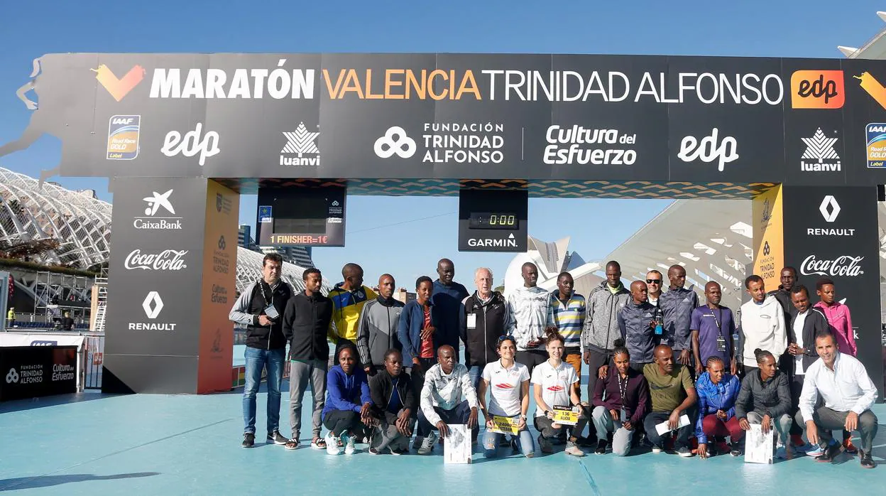 Imagen de la preesentación del Maratón Valencia Trinidad Alfonso