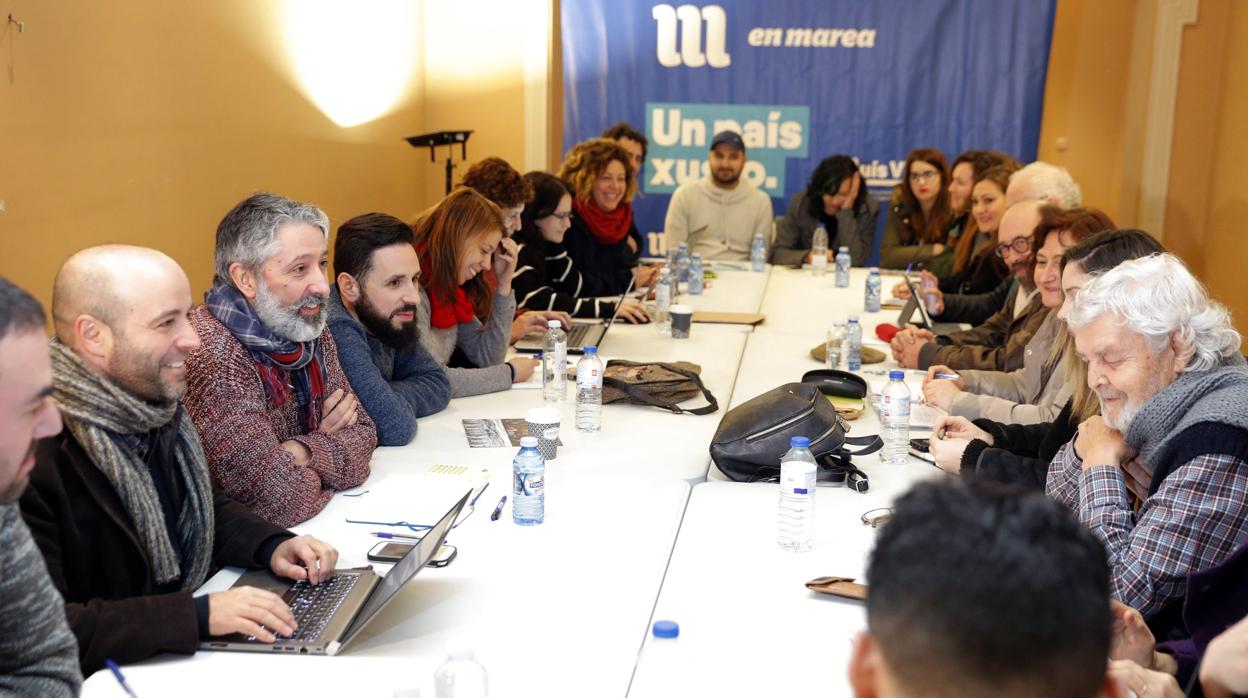 Imagen de archivo de una reunión del Consello das Mareas