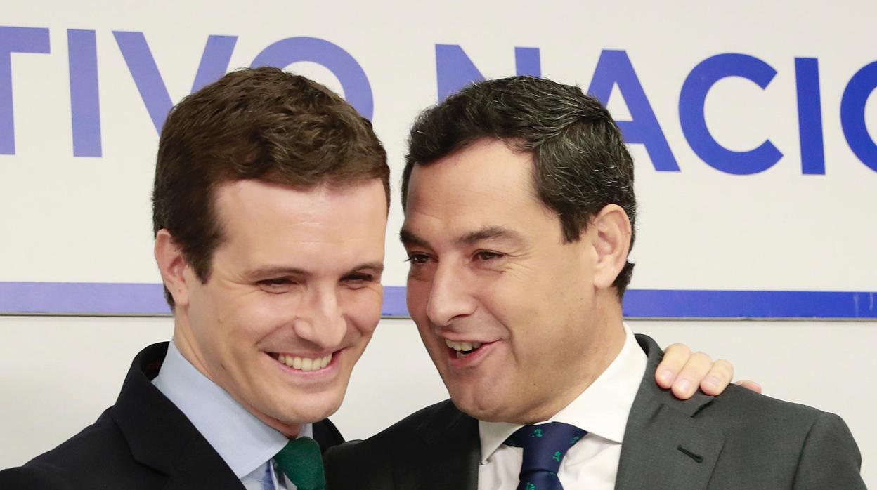 Sigue en vídeo la comparecencia de Pablo Casado y Juanma Moreno