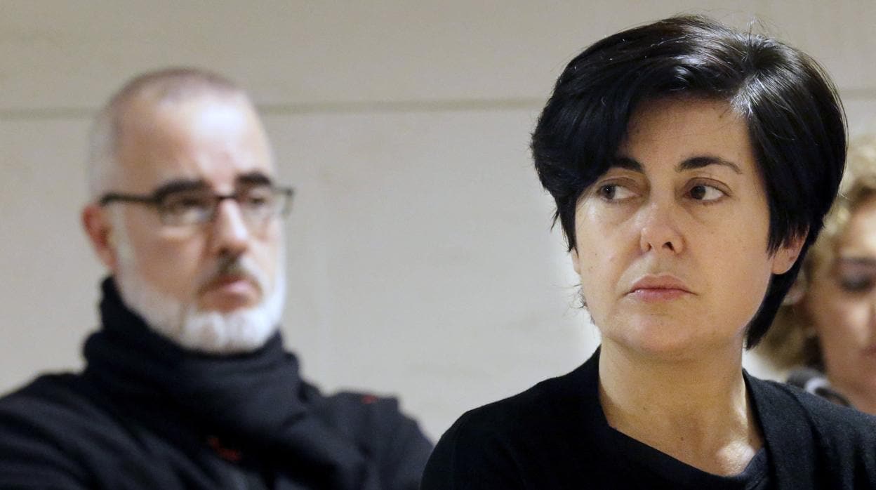 Rosario Porto y Alfonso Basterra durante el juicio por el asesinato de su hija Asunta