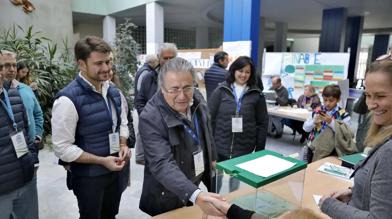 Juan Ignacio Zoido, el día de las elecciones de Andalucía