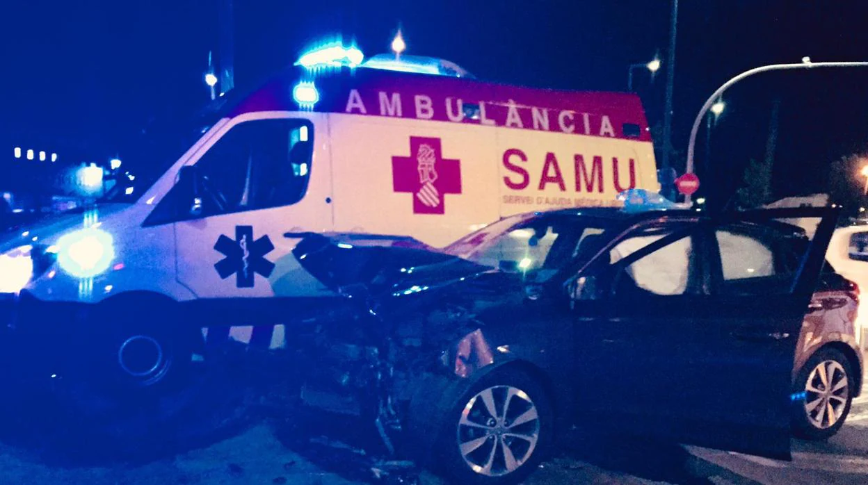 Imagen del accidente de una mujer en Alicante tras una comida de empresa
