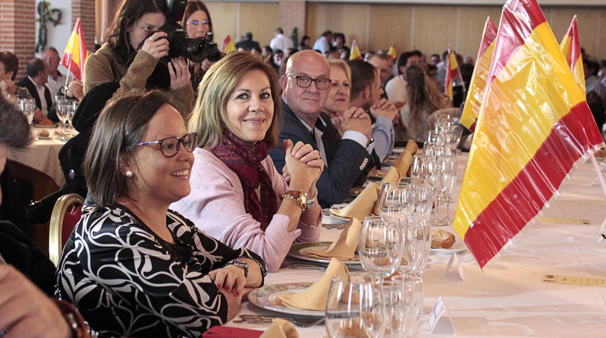 Cospedal , este domingo, en la comida del PP, en Toledo