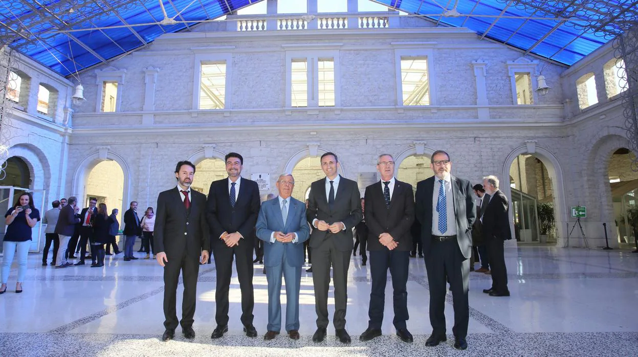 El presidente de la Diputación, el alcalde de Alicante y los representantes de la RAG, en Casa Mediterráneo