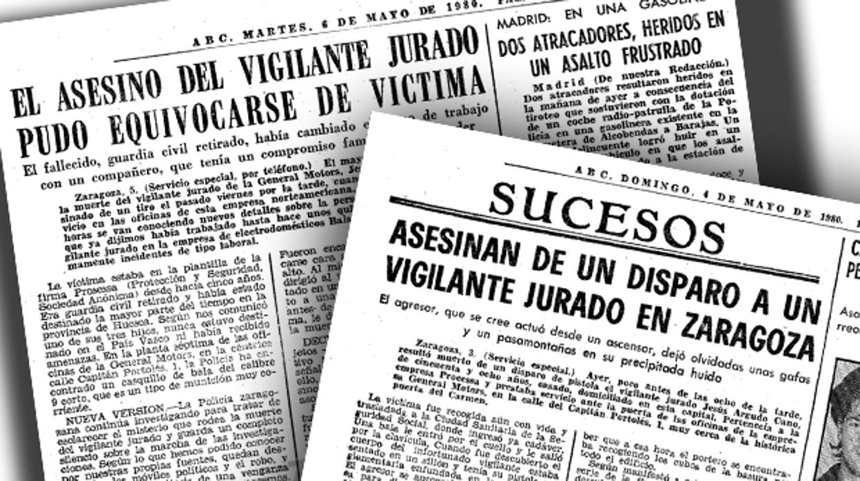 Informaciones sobre el crimen que publicó ABC en mayo de 1980