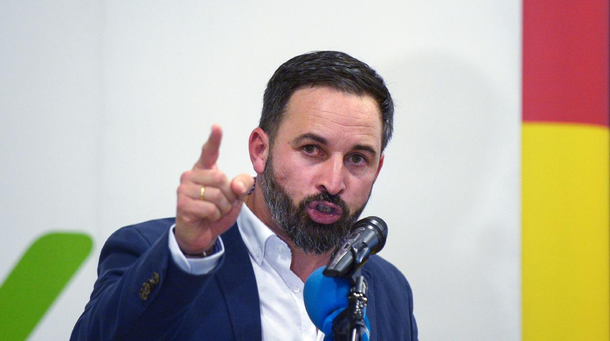 Santiago Abascal, durnate un mitin celebrado en noviembre en Granada