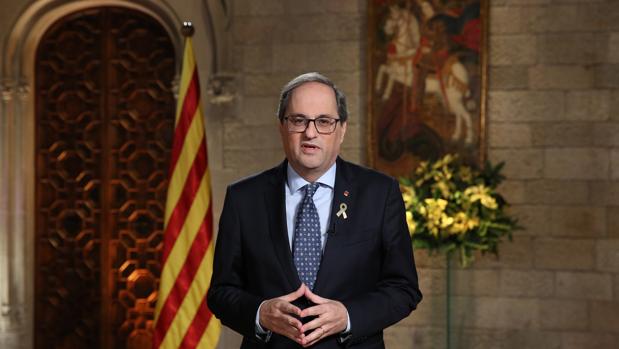 Torra augura 2019 como «el año de la libertad» y advierte a Sánchez de que no aceptará «la represión penal»