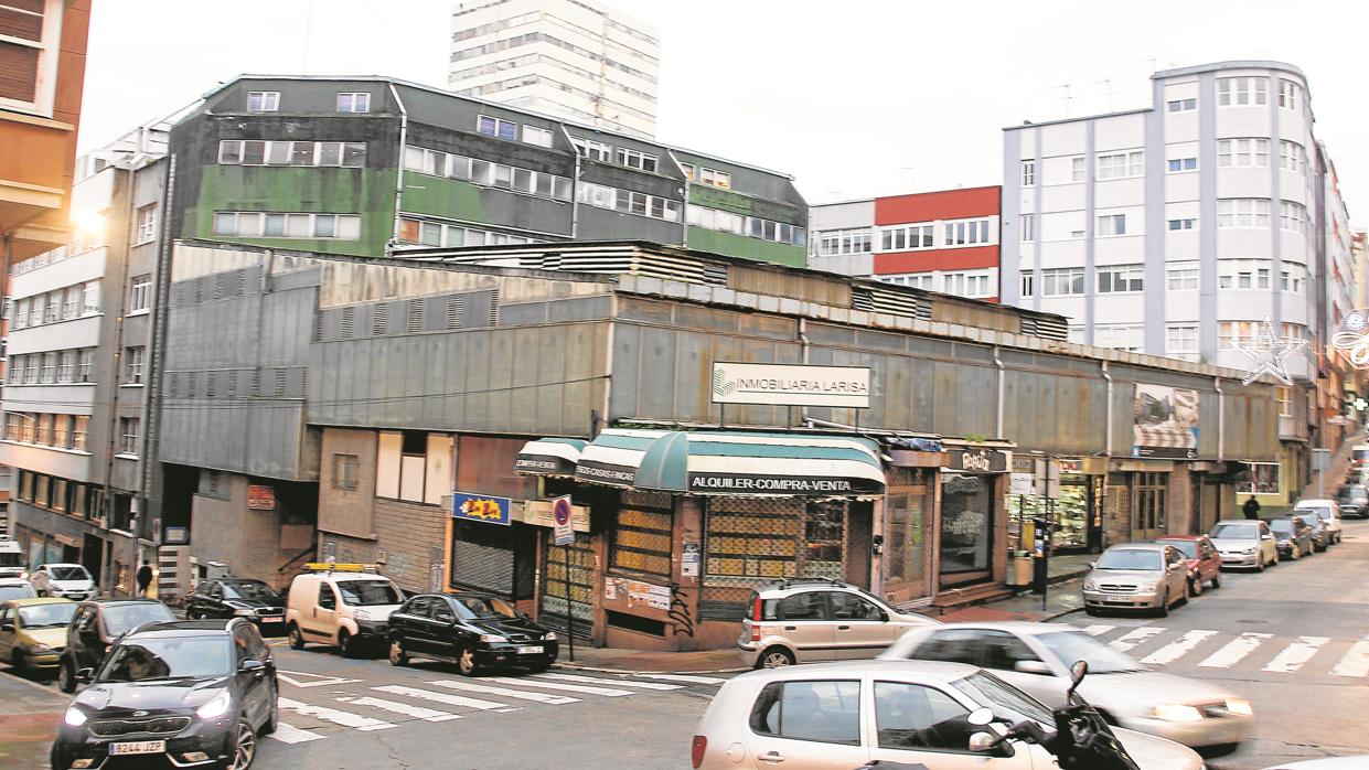 Vista del mercado de Santa Lucía, en la ciudad de La Coruña