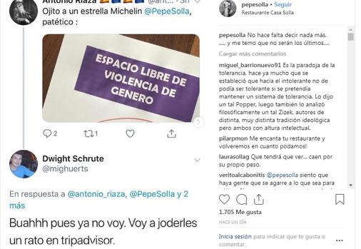 Captura subida por el propio Solla a sus redes sociales