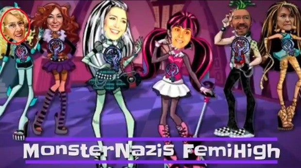 Vox disfraza a Carmena de Monster High y la llama «feminazi»